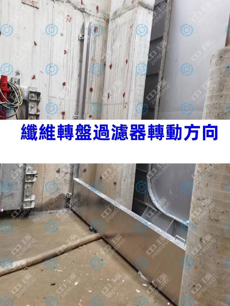 纖維轉盤過濾器轉動方向
